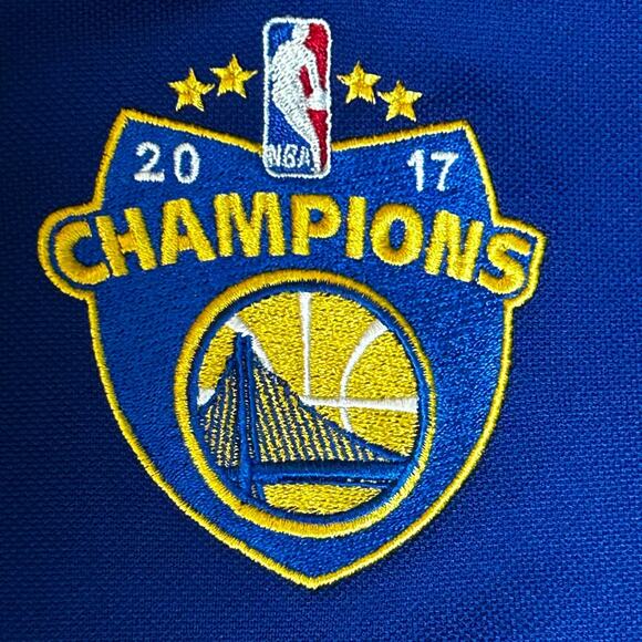 Antigua NBA Golden State Warriors Royal Blue Women's 2017 Champions Polo Shirt - Picture 4 of 7